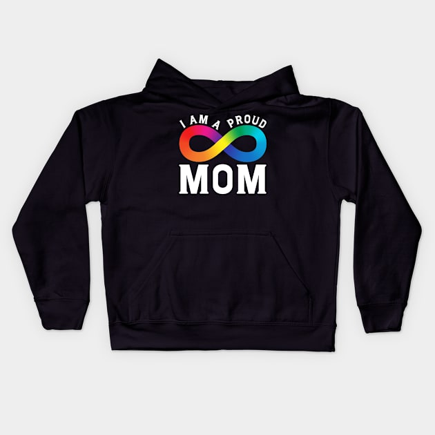 I Am A Proud Autism Mom Kids Hoodie by mia_me